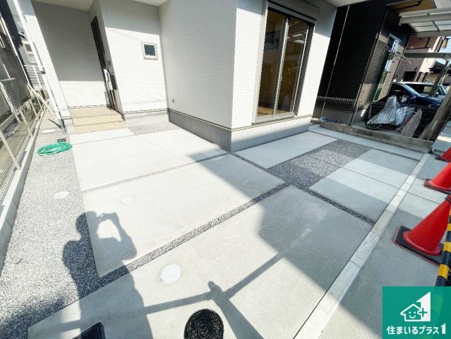 大津市皇子が丘　新築一戸建ての駐車場|駐車スペース！散水栓があるので、こまめに愛車を洗えます！