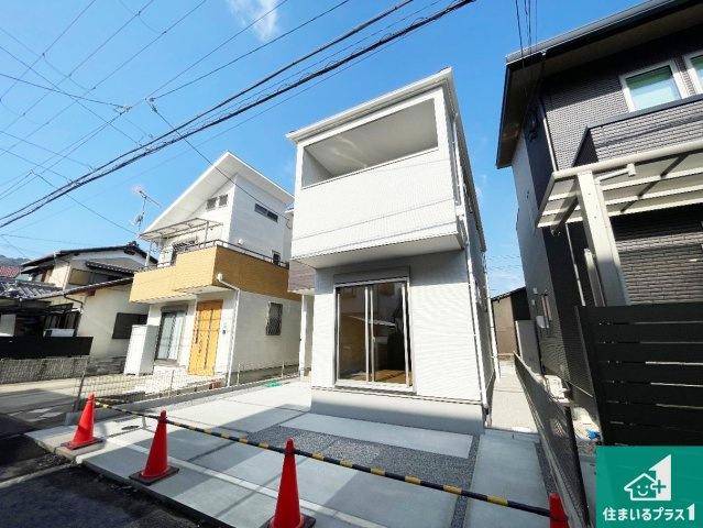 大津市皇子が丘　新築一戸建ての外観|お客様に長く安心して住んでいだだける事にこだわった家づくり！住んでからのアフターサービスにもしっかりと取り組んでいます！