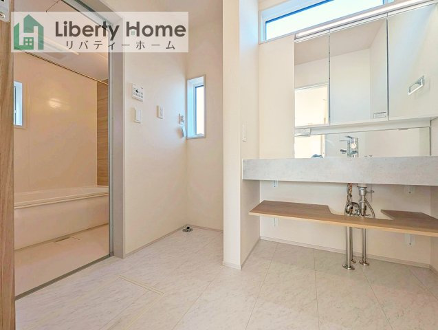 水戸市千波町4期　新築戸建　2号棟の脱衣所