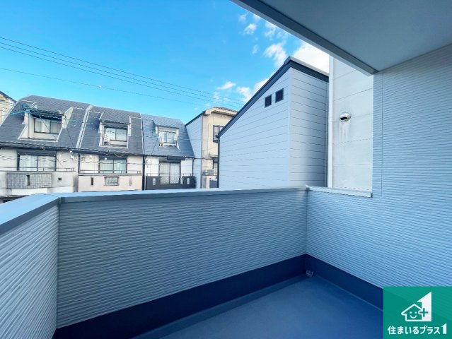 京都市伏見区向島庚申町　第2期　新築一戸建てのバルコニー|日当たりのよいバルコニー！お部屋が開放的に！