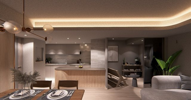 ザ・ウエストミンスター南平台の居間・リビング