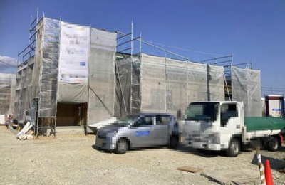 【前面道路含む現地写真】 | 菊川加茂５期 | （1号棟）