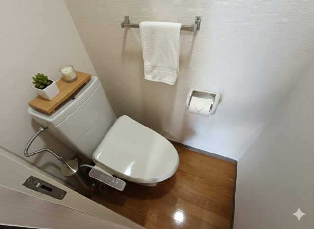 めんしん池之端のトイレ|温水洗浄機能付便座付いてます