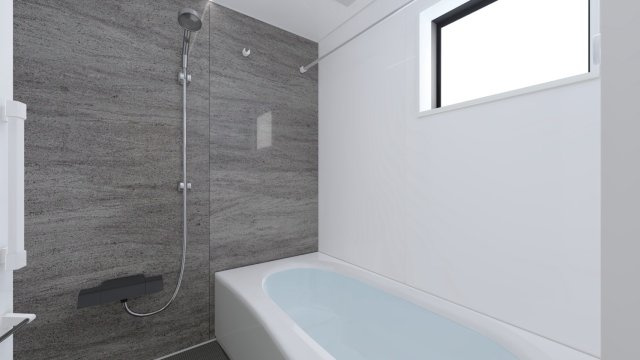 板橋区三園1丁目　土地37坪×新築戸建　限定1棟の完成予想図|浴室　完成予想図