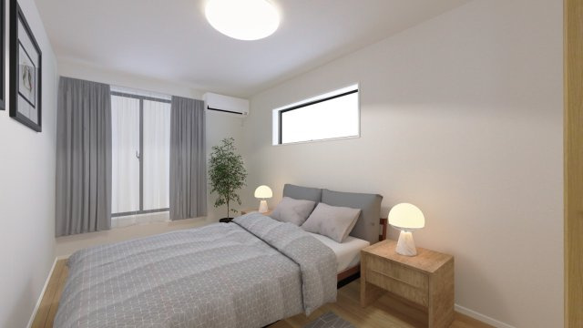 板橋区三園1丁目　土地37坪×新築戸建　限定1棟の完成予想図|2階洋室7.5帖　完成予想図