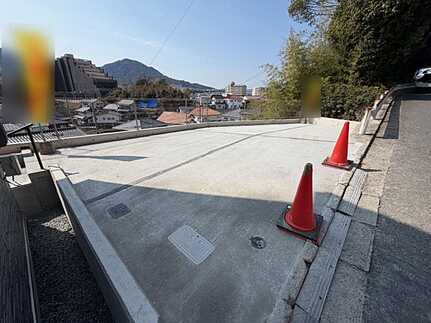 安佐南区上安６丁目の前面道路含む現地写真