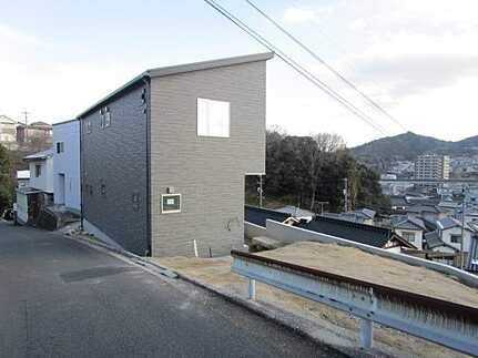 安佐南区上安６丁目の前面道路含む現地写真