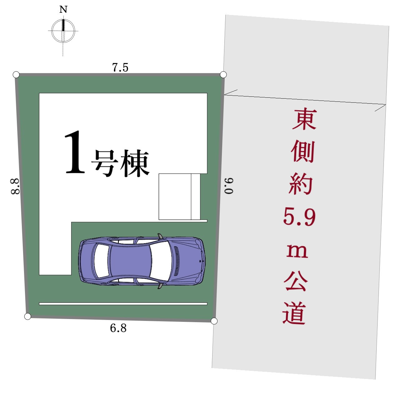 板橋区桜川2丁目 限定1棟の区画図