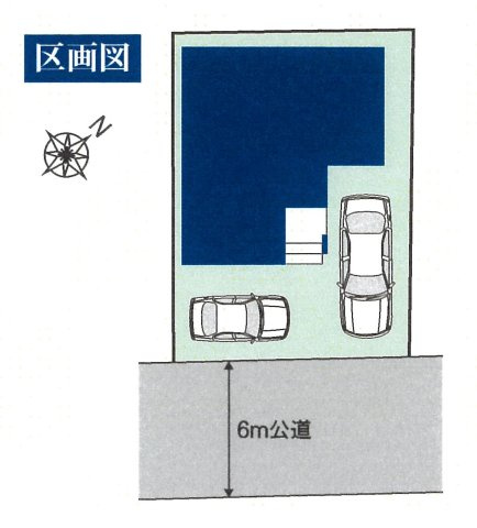 仲介手数料無料　伊奈町栄4丁目　新築　全１棟の区画図