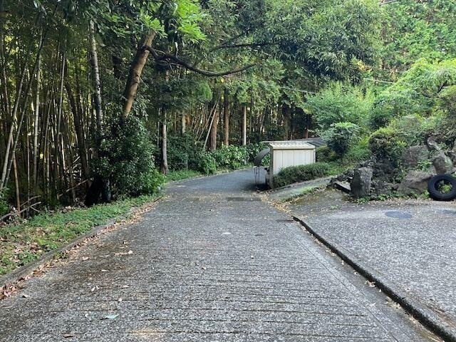 買物利便の良い伊東市吉田3LDKの前面道路含む現地写真|前面道路は少し狭めです