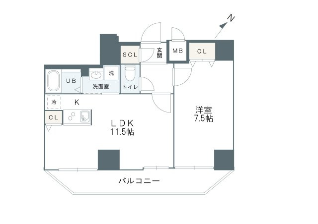 グルーブ神戸元町アリアの間取り
