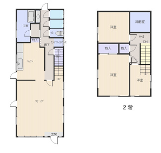【間取り】 | 【北杜市大泉町西井出】コンビニや飲食店が近くにある山小屋