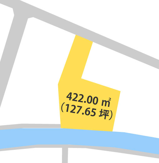 和歌山市園部・土地・56940の区画図