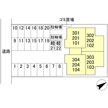 Wisteria寺家の区画図