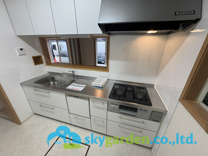 藤沢市円行1丁目　中古戸建のキッチン|使いがっての良いシステムキッチン