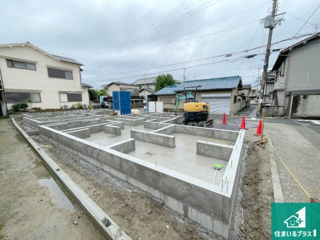 藤井寺市林　新築一戸建ての外観|現在建築中！落ち着いた街並みで新生活を始めることが出来そう！周辺の物件も併せてご紹介させて頂きます！