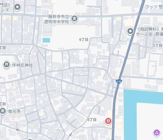 藤井寺市林　新築一戸建ての地図