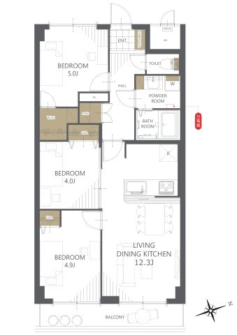 【間取り】ヴェルポート広島 