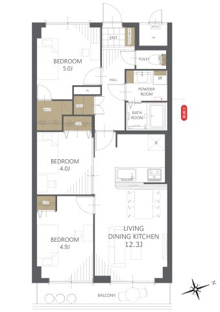 【間取り】ヴェルポート広島 