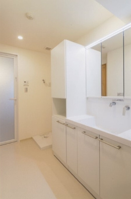 【独立洗面台】 | パルムアベニュー新高円寺 | 嬉しい独立洗面台付き。