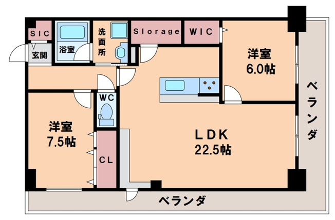 【間取り】 | グランセジュール大国町