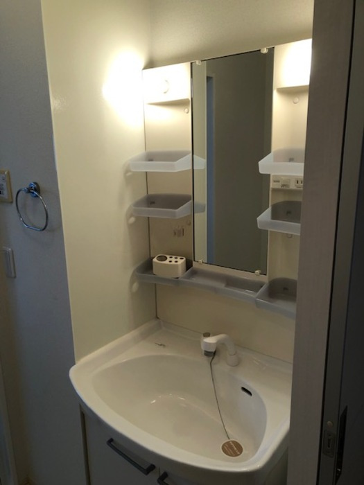 ポッポハートの独立洗面台|洗面所