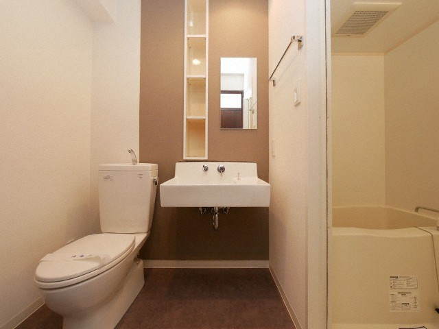 アクエルド新町の洗面所