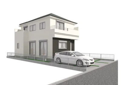 【外観パース】 | 藤枝市天王町2丁目 6期 新築一戸建て | 外観パースです