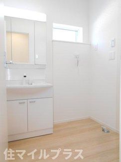 【独立洗面台】 | 棚倉町棚倉新築一戸建て3棟 | 独立洗面台あり、毎朝おしゃれに忙しい女性の方におすすめです