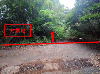 【前面道路含む現地写真】 | 宗像市稲元3丁目土地