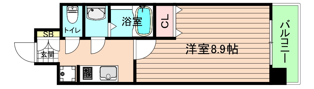大阪市城東区鴫野東２丁目の賃貸マンションの間取り