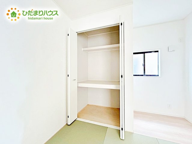 【収納】 | 那珂市瓜連第13　新築戸建　2号棟 | 奥行きが広い収納スペースなので、お布団も楽々しまえますね！！