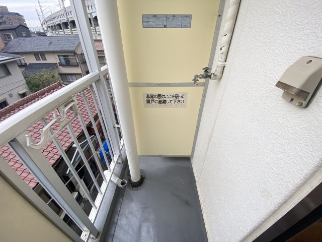 AOBAハイツのバルコニー