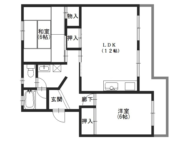 第二辻ハイツの間取り