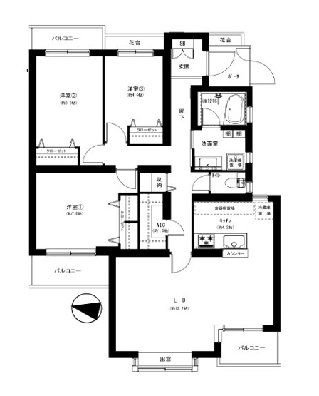 【間取り】 | 上用賀タウンホーム