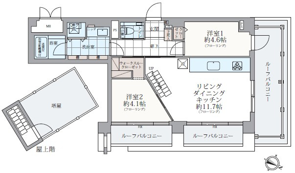 【間取り】 | シンシア三軒茶屋レジデンスカフェ