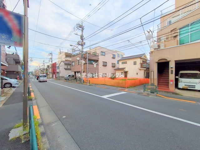 板橋区常盤台3丁目　土地37坪×建築条件なし　限定1区画の前面道路含む現地写真