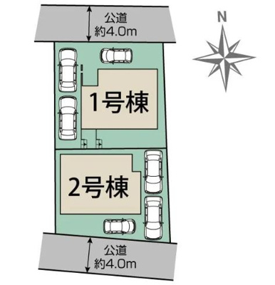 【区画図】 | 磐田市西貝塚 新築一戸建て 1号棟 | 1号棟の区画図です