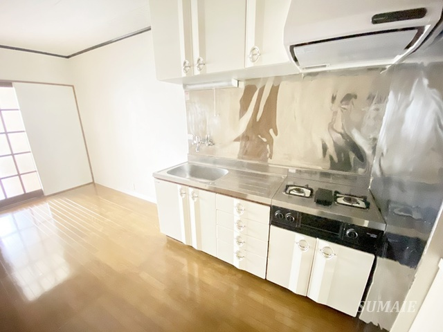 山一領家プリンスのキッチン|ガス2口のキッチン☆