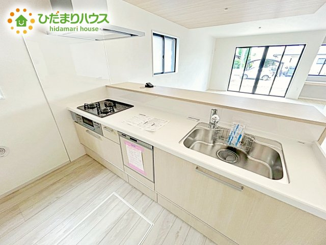 【キッチン】 | ひたちなか市武田1期　新築戸建　2号棟 | ご家族と会話しながら、お料理だって出来ちゃいます☆彡