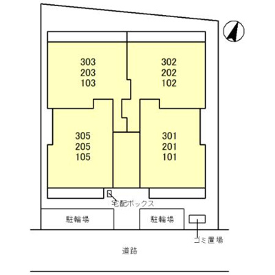 【区画図】 | Noble Villa針ヶ谷