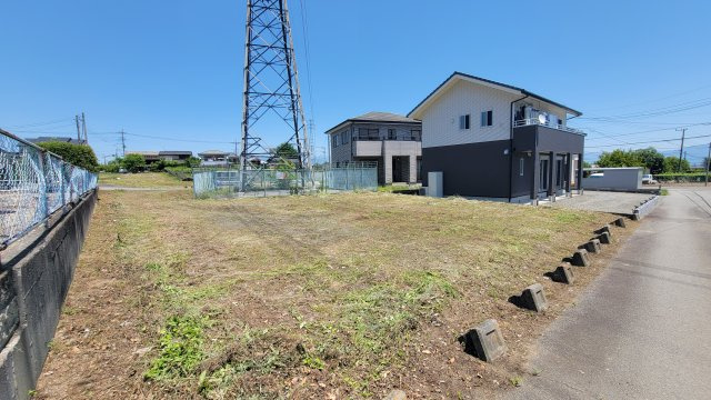南アルプス市山寺の売地の外観|南西側から撮影