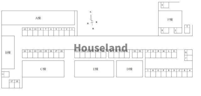 セジュールのざきＡ棟の区画図