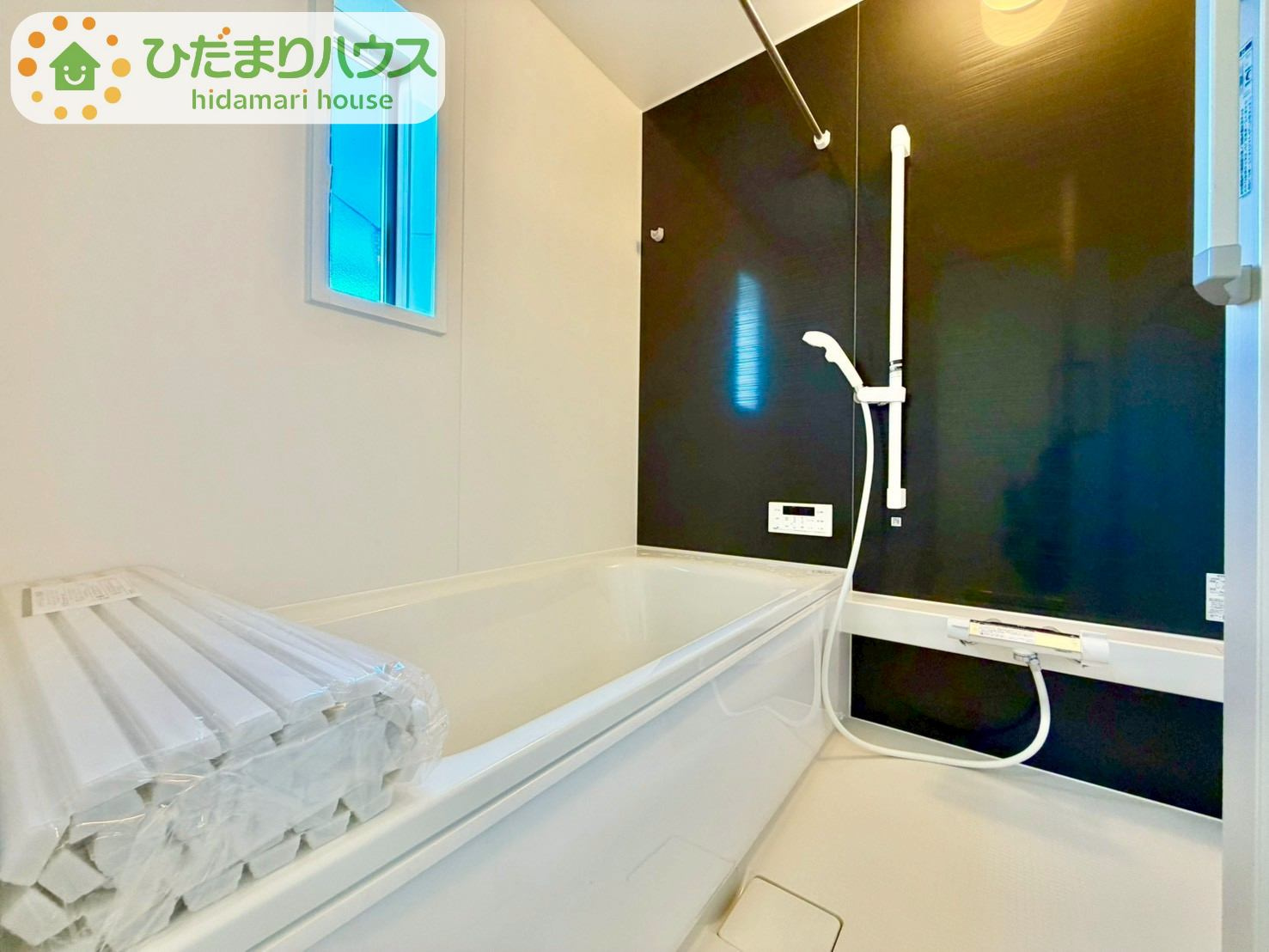 野田市尾崎第16　新築戸建　1号棟の浴室|ゆったり浸かれる広々バスルーム♪お子様とも一緒に入れます(^^)/							
