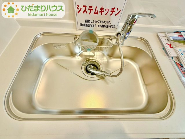 野田市尾崎第16　新築戸建　1号棟のキッチン|広々としたシンク！