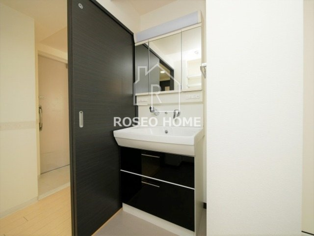 huit arbre上町台の洗面所