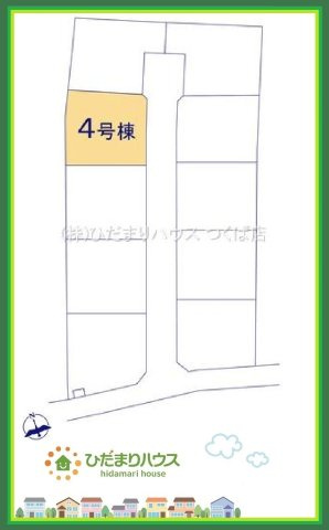 ひたちなか稲田10期　新築戸建　4号棟の区画図|閑静な住宅地で叶える穏やかな新生活☆彡