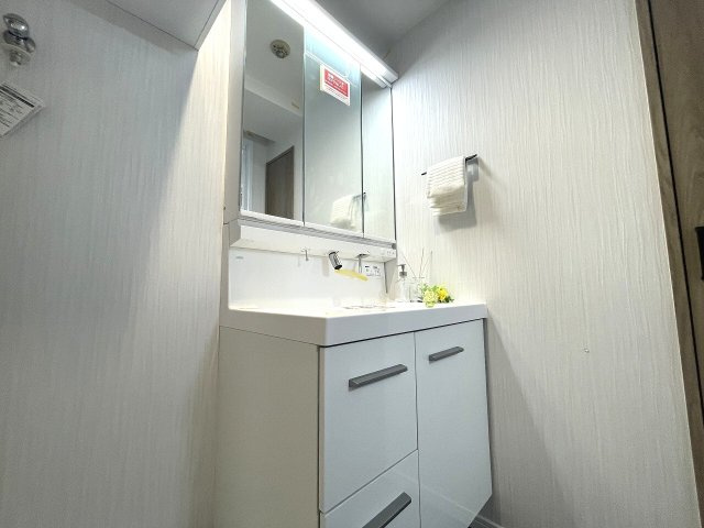 【独立洗面台】 | セザール赤塚ガーデン（成増店） | 三面鏡付洗面化粧台、お手入れらくちんのシャワー水栓