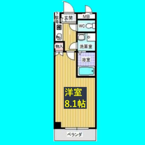 アベニール佃の間取り