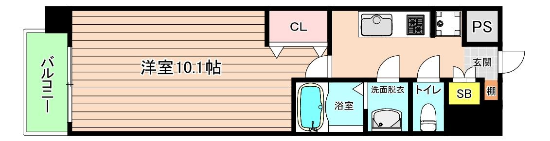 大阪市城東区鴫野東２丁目の賃貸マンションの間取り